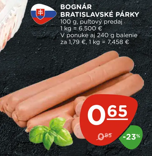 Bognár Bratislavské párky