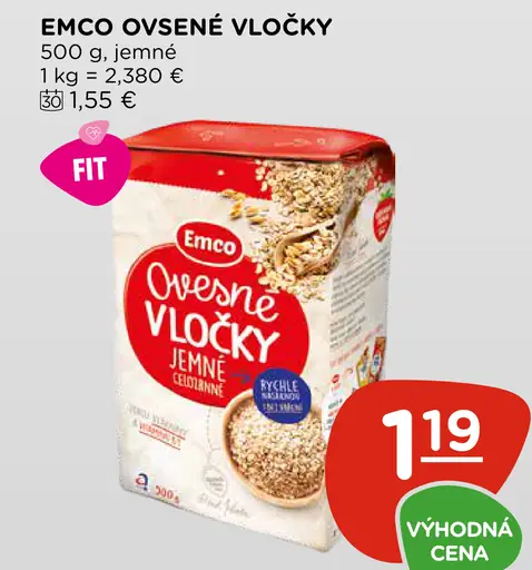 Emco ovsené vločky jemné