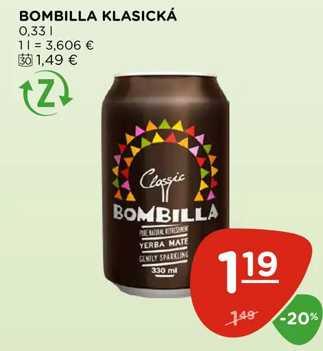 Bombilla klasická yerba maté nápoj
