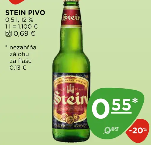 Stein pivo fľaša