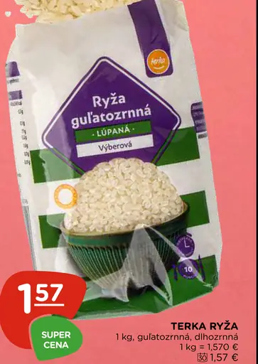 Terka ryža guľatozrnná lúpana výberová