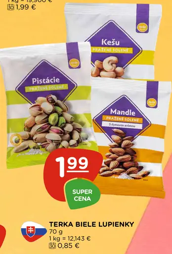 Terka pistácie pražené solené