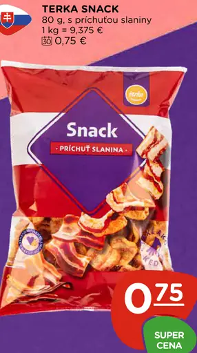 Terka snack zemiakový s príchuťou slaniny