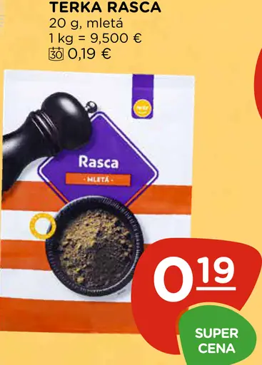 Terka rasca mletá