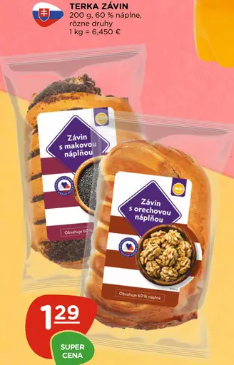 Terka Závin s makovou náplňou