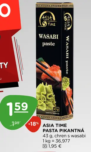 Asia Time pasta pikantná chren wasabi