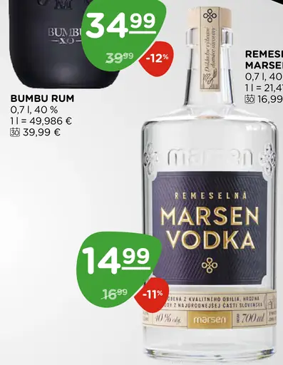 Marsen vodka remeselná