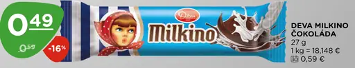 Deva Milkino čokoláda