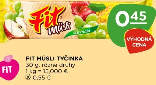 Fit müsli tyčinka