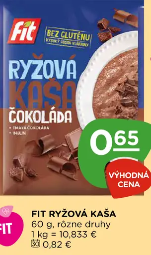 FIT Ryžová kaša Čokoláda