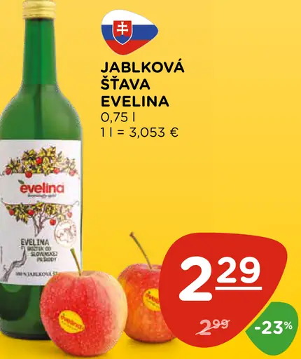 Jablková šťava Evelina