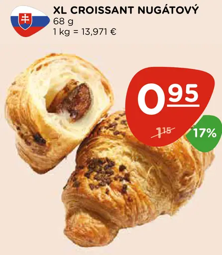 XL Croissant Nugátový