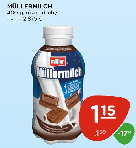 Müllermilch mliečny nápoj
