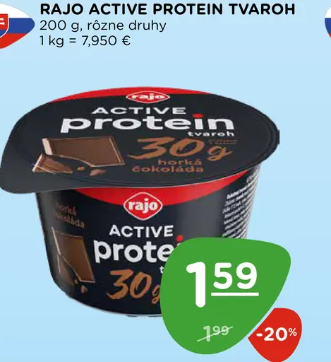 Rajo Active Protein tvaroh vysokoproteínový