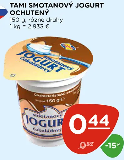 Tami smotanový jogurt ochutený