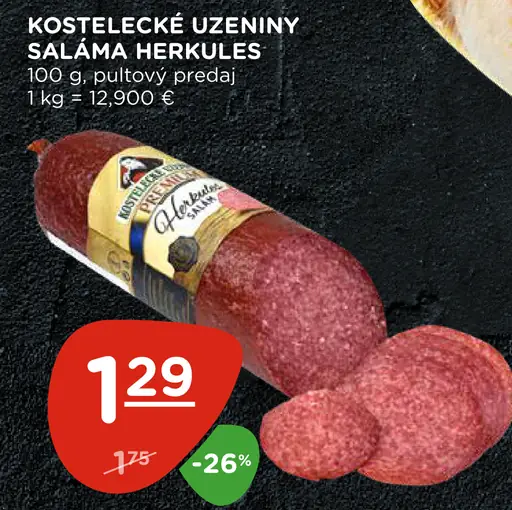 Kostelecké Uzeniny Saláma Herkules