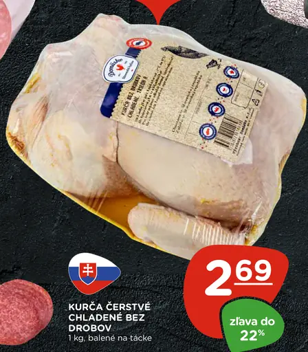 Kurča čerstvé, chladené bez drobkov