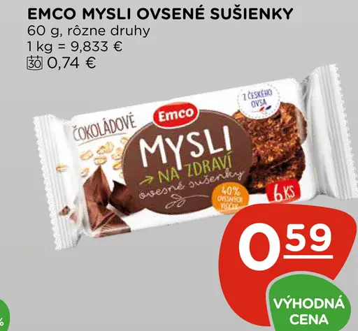 Emco Mysli ovsené sušienky rôzne druhy
