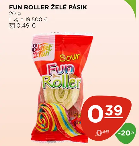 Fun Roller želé pásik