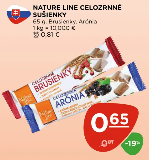 Nature Line celozrnné sušienky