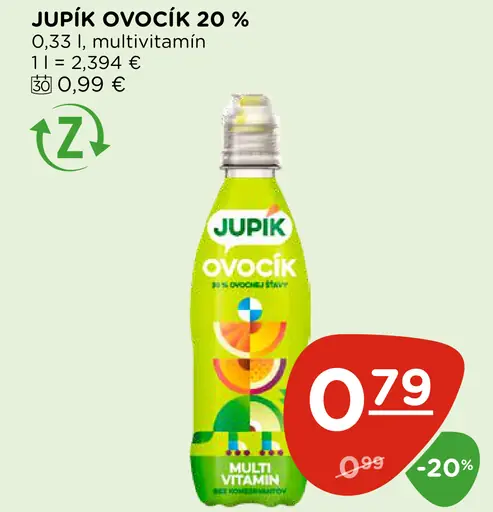 Jupík Ovocík multivitamín nápoj