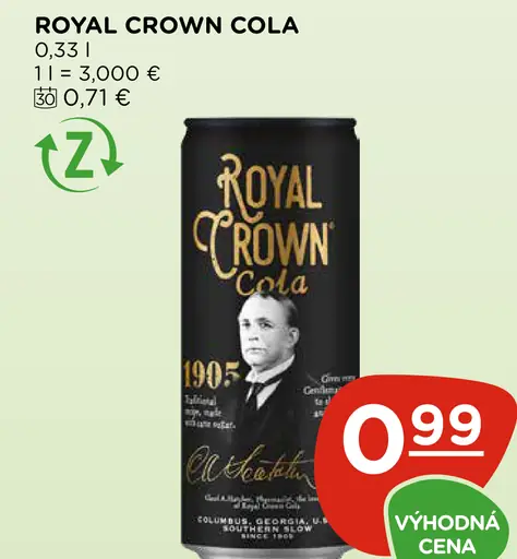 Royal Crown Cola sýtený nápoj