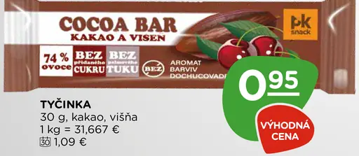 Cocoa Bar tyčinka kakao a višňa