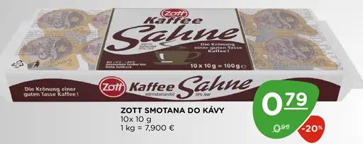 Zott Smotana do kávy