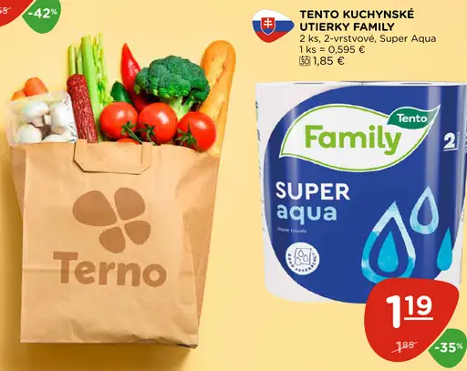 Tento Kuchynské utierky Family Super Aqua