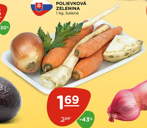 Polievková zelenina balená