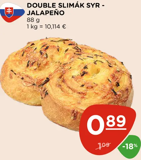 Double slimák syr jalapeno