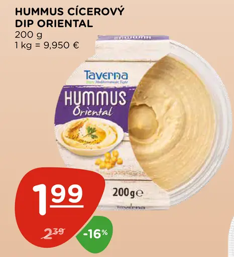 Hummus cícerový dip Oriental