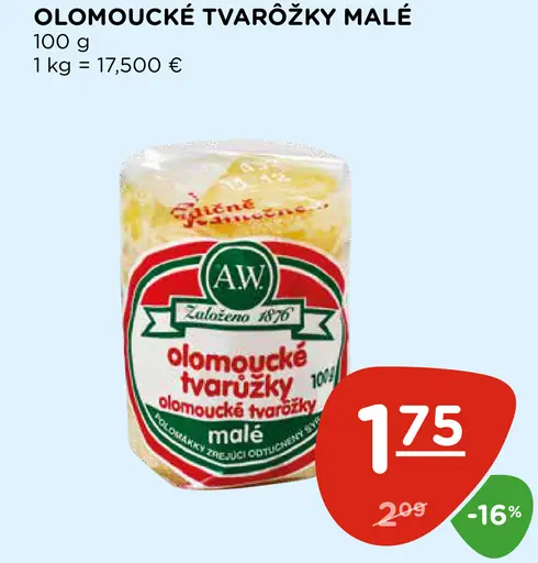 AW Olomoucké tvarôžky malé
