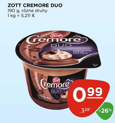 Zott Cremore Duo dezert