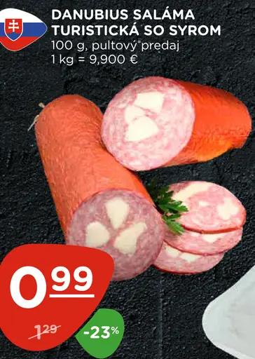Danubius Saláma Turistická so syrom
