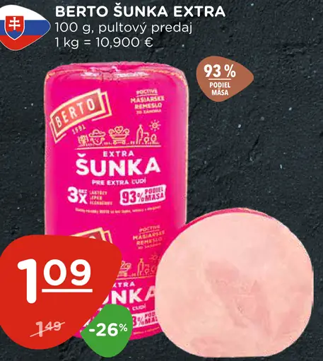 Berto šunka extra
