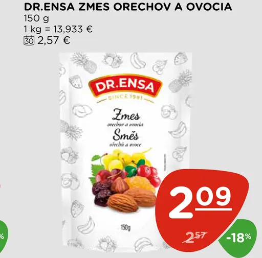 Dr. Ensa Zmes Orechov a Ovocia