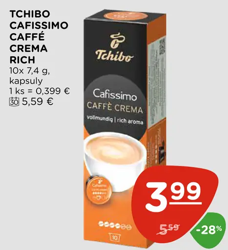 Tchibo Cafissimo Caffè Crema Rich kapsuly