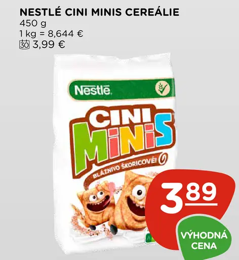 NESTLÉ CINI MINIS cereálie