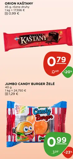 Orion Kaštany čokoládová tyčinka XXL výhodné balenie