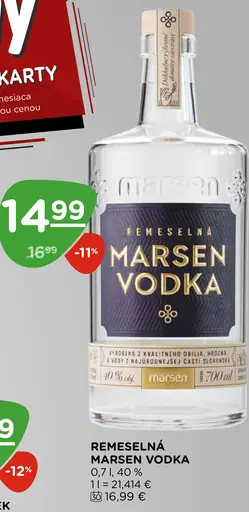 Remeselná Marsen Vodka