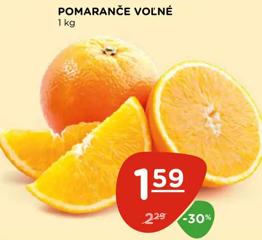 Pomaranče voľné