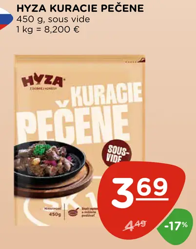 Hyza kuracie pečené sous-vide