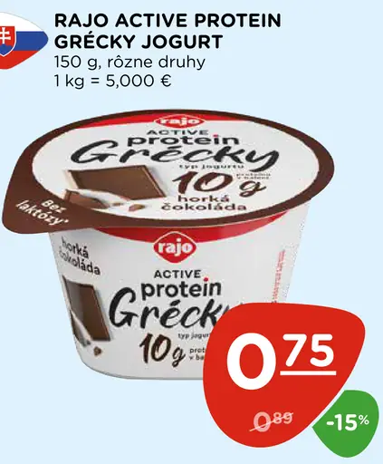 Rajo Active Protein Grécky jogurt