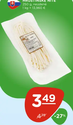 Hruštínske nite syr údené