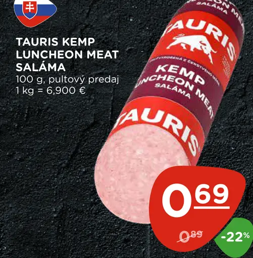 Tauris Kemp luncheon meat saláma