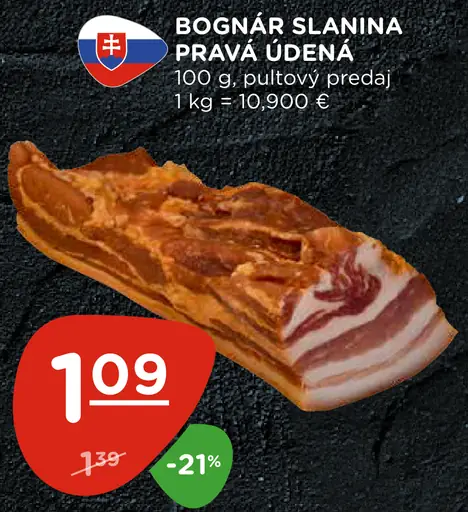 Bognár slanina pravá údená