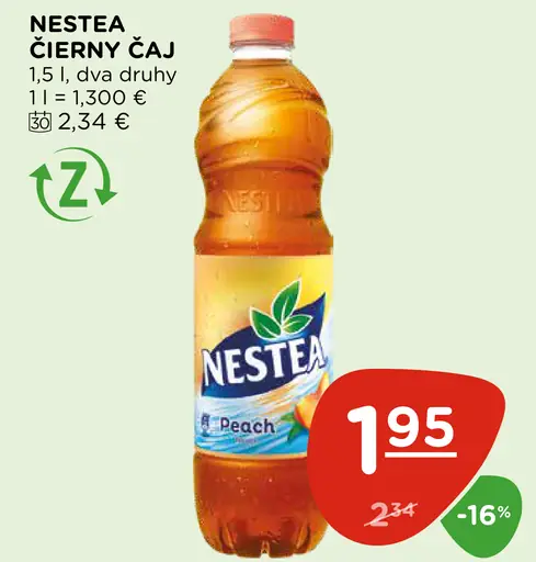 Nestea Čierny čaj, broskyňa