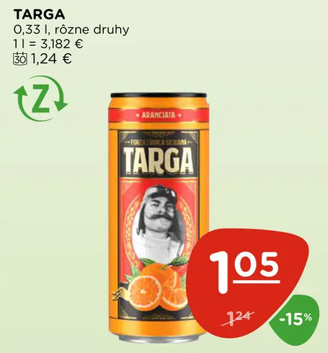 Targa pomarančový nápoj