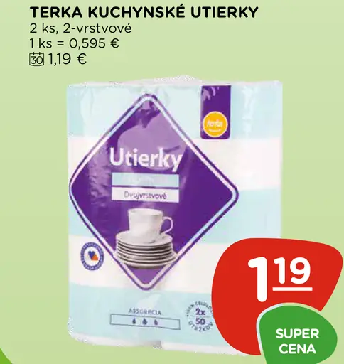 Terka kuchynské utierky 2-vrstvové